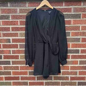 Express Black Long Sleeve Dress